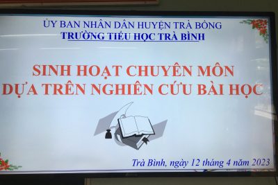 sinh hoạt chuyên môn dựa trên nghiên cứu bài học